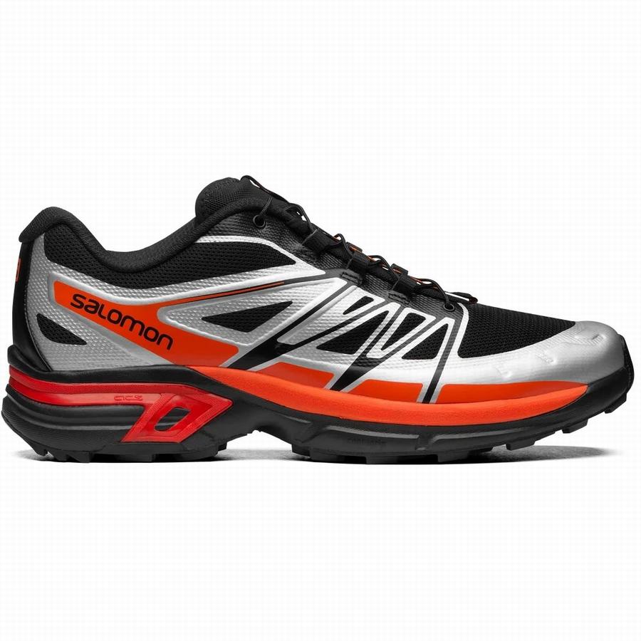 Salomon Xt-wings 2 Erkek Patika Koşu Ayakkabısı Siyah/Gümüş/Turuncu [DPF4689ET]